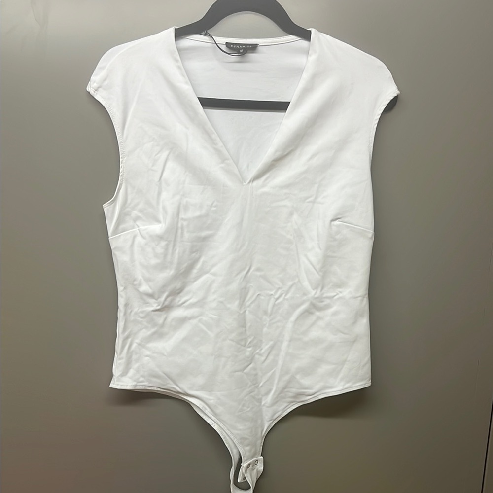 White Sleeveless Top